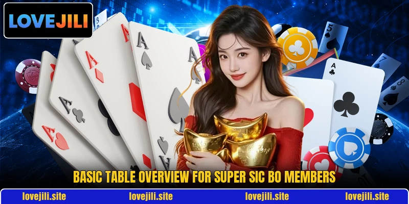 Basic table overview for Super Sic Bo members