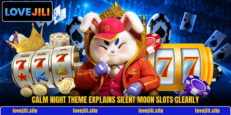 Calm night theme explains Silent Moon Slots clearly Calm night theme explains Silent Moon Slots clearly