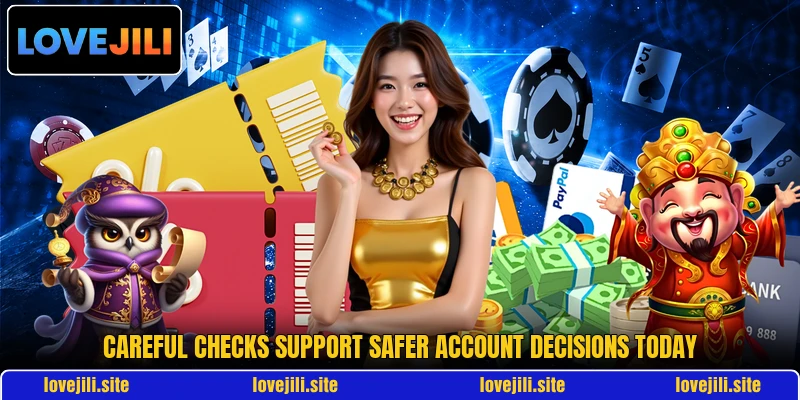 Careful checks support safer account decisions today