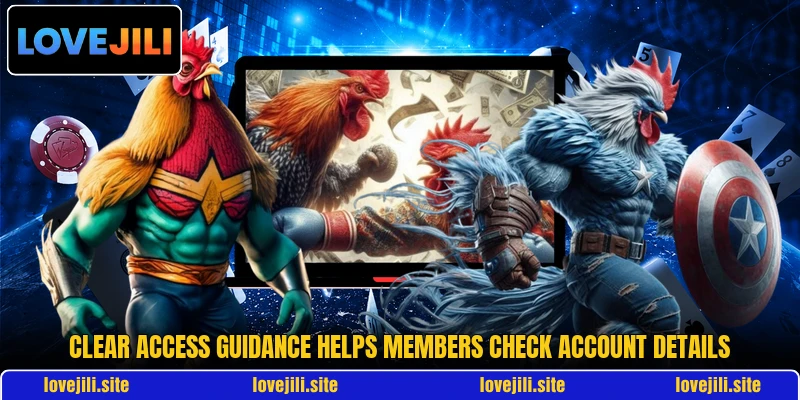 Clear access guidance helps members check account details Clear access guidance helps members check account details