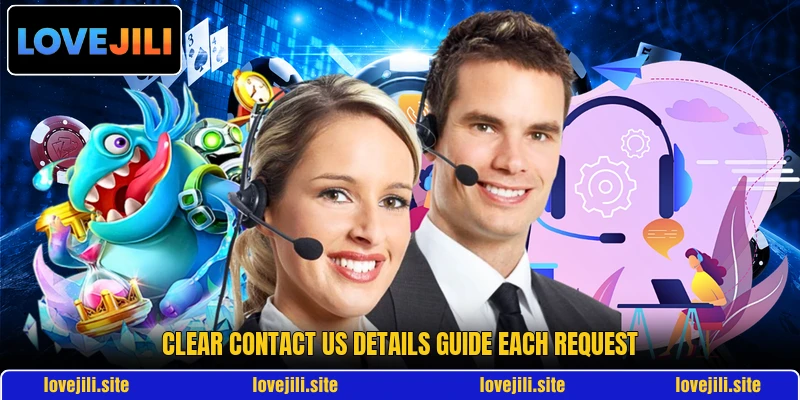 Clear contact us details guide each request