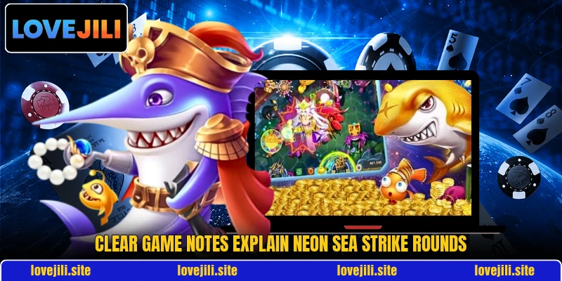 Clear game notes explain Neon Sea Strike rounds Clear game notes explain Neon Sea Strike rounds