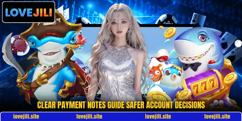 Clear payment notes guide safer account decisions Clear payment notes guide safer account decisions