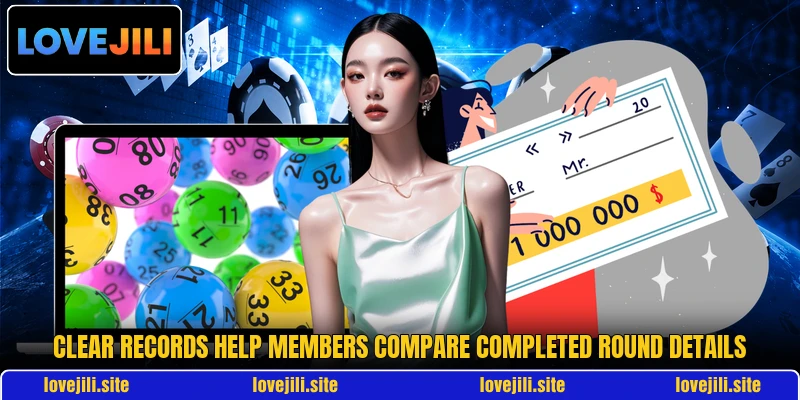 Clear records help members compare completed round details Clear records help members compare completed round details