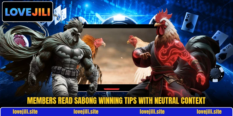 Members read Sabong Winning Tips with neutral context Members read Sabong Winning Tips with neutral context