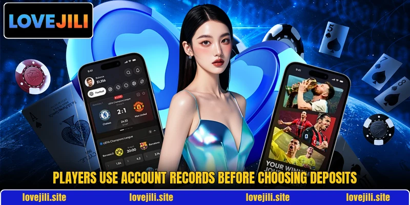 Players use account records before choosing deposits Players use account records before choosing deposits